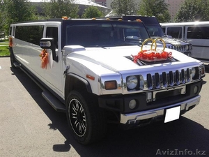Лимузин Hummer H2 на выписку из роддома. Астана. #1236577