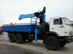 Аренда Манипулятор вездеход КАМАЗ 43118 6х6 г.п. 8т. КМУ 6т. вылет 16м. #1241721
