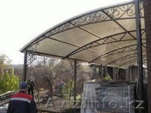 ворота,  навесы,  решетки кованые, урны, скамейки, ангары, фермы металлические.  #1238076