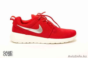 Nike Roshe Run Red/Silver Icon/White Sole #1243425
