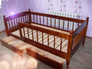 кровати из натурального массива дерева #1230153