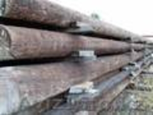 Пиломатериалы: жд шпалы пропитанные,  доски обрезные,  брусья,  столбы ЛЭП и связи #1252863