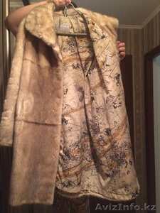 светлая норковая шуба 50 размера #1255294