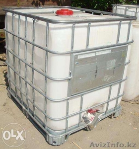 Продам пластиковые емкости для воды/ГСМ объем 1 куб (Б/У) #1259019