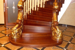Деревянные и стеклянные лестницы #1233611