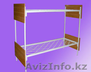 Металлические кровати с ДСП спинками для гостиниц,  больниц #1265751