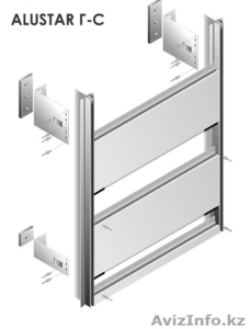 АЛЮМИНИЕВЫЙ ПРОФИЛЬ  ДЛЯ  ПОДОБЛИЦОВОЧНЫХ  СИСТЕМ #923387