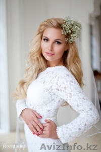 Свадебные укладки на волосы средней длины 87759608888 Улжан #1261712