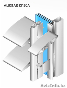 АЛЮМИНИЕВЫЙ ПРОФИЛЬ ДЛЯ СИСТЕМ  СОЛНЦЕЗАЩИТНЫХ  ЛАМЕЛЕЙ #925672