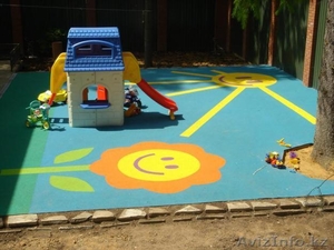 Покрытие из цветной резиновой крошки. Казахстан #1268107