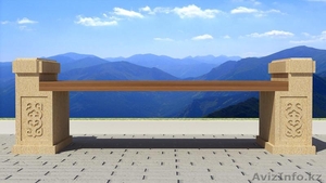 Скамейка декоративная парковая Коллекция «Северное сияние» #1266577