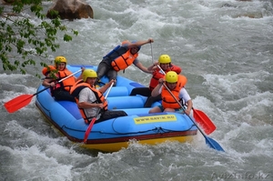 ОТДЫХ в Тургене,  Рафтинг по реке Тургень. Кемпинг лагерь. #1265552