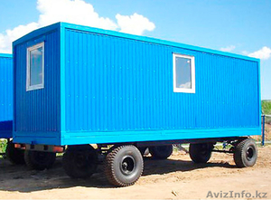 вагончики жилые мобильные на колесах и простые стационарные разных размеров #1272908