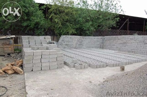 Продажа шлакоблока(пустотелого по 110 тенге за шт ) полнотелого по 130 тенге  #1283136