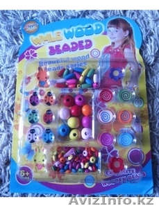 Деревянный крупный бисер код 46146 #1292497