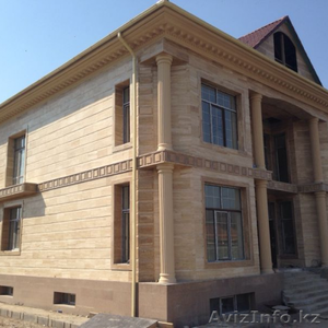 Травертин, гранит, фасад. #1286987