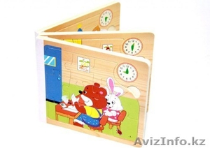 Деревянная игрушка книжка пазл 46131 #1290517