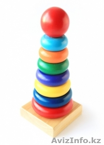 Пирамидка развивающая деревянная 46141 #1290509