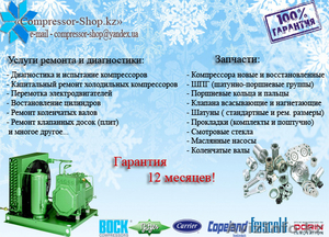 Запчасти к промышленным холодильным компрессорам. #1284791