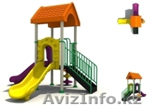 Детские качели игровой домик песочница #1291667