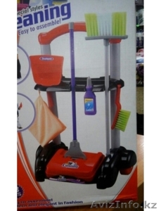 Детский игровой набор уборка с щеткой пылесосом 46255 #1290505