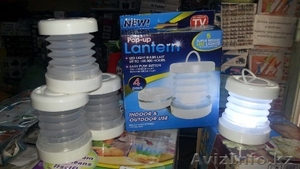 Лед лампа фонарик для улицы и сада на батарейках 41115. #1307116