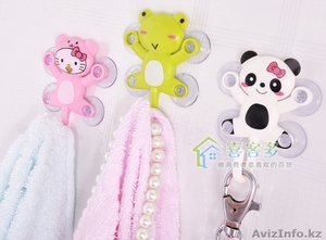 Крючки детской расцветки на присосках 46027  #1304597