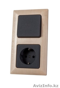 Розетки и выключатели серии MILANO черный бархат немецкой фирмы KOPP #1296954