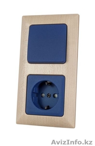 Розетки и выключатели серии MILANO синий бархат немецкой фирмы KOPP #1296952