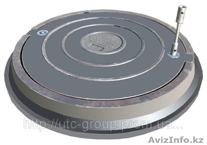 Люк полимерно-песчаный тип С 7тн. с запорным устройством #1306561