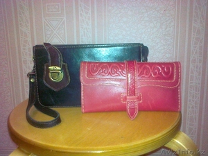 Кошельки,  портмоне,  борсетки из натуральной кожи ручной работы. Бренд. #1312759