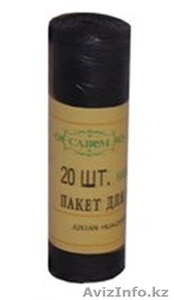 Пакеты для мусора в рулоне черные 46052   #1317324