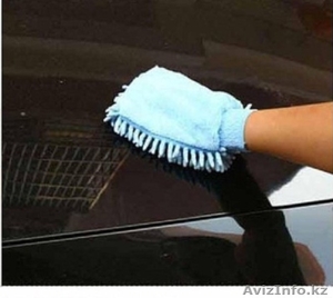 Рукавичка из микрофибры для уборки и протирания авто 46014 #1312282