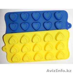 Силиконовая форма Сердечки или треугольнички 46106-43080  #1312246