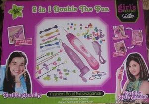 Бидер для нанизывания бусинок на волосы и для заплетания цветных косичек 35034.  #1309487