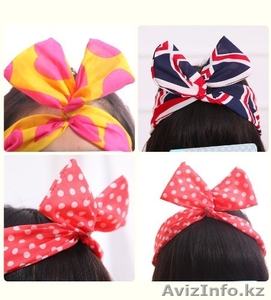 Повязка трансформер для волос с гибкой проволокой 35095  #1309433