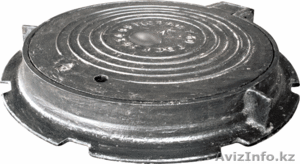 Люк чугунный тип Т с шарниром и запорным устройством #1309270