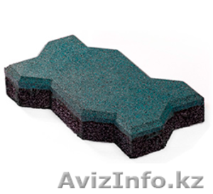 Резиновая брусчатка «Волна» (толщина 40 мм) #1312295