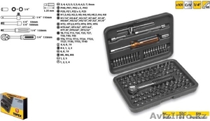 Набор сменных наконечников и головок  101 шт,  Topex 39D359 #1319455