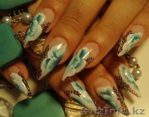 Гелевое наращивание ногтей! #1328562