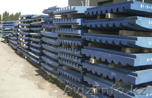 Дробящие плиты,  футеровка конуса,  билы,  запчасти для дробилок  #1331410