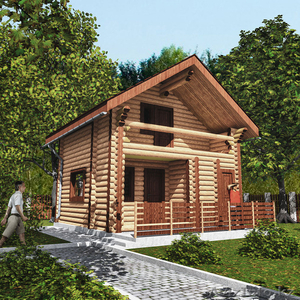 Срубы домов и бань из оцилиндрованного и тесанного бревна #489986