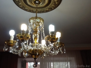 Чехословацкая хрустальная люстра #1339420