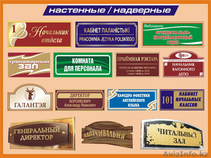 Изготовление табличек,  предупреждающих знаков и т.д.  #1336756