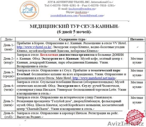 Бесплатное медицинское обследование в Южной Корее от тур фирмы Joy and Adventure #1334310