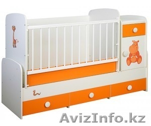 Кроватка-трансформер Glamvers COMFORT (цветная) #1351544