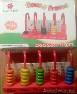 Счеты детские деревянные перекидные 46429 #1355713
