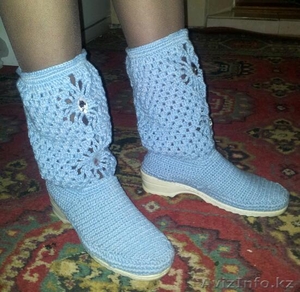 Продам вязанные сапожки #1356118
