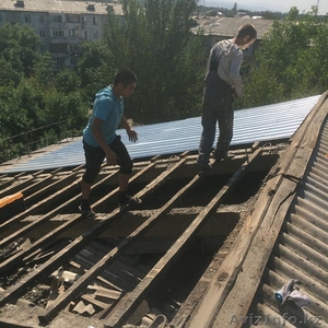 Замена шифера на профнастил #1365424