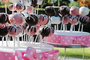 Шарики из бисквита на палочке #1382152